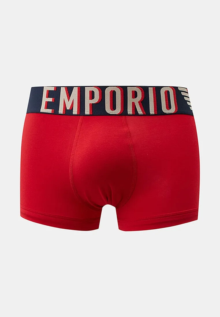Pánske boxerky 111389 4R516 červená - Emporio Armani S