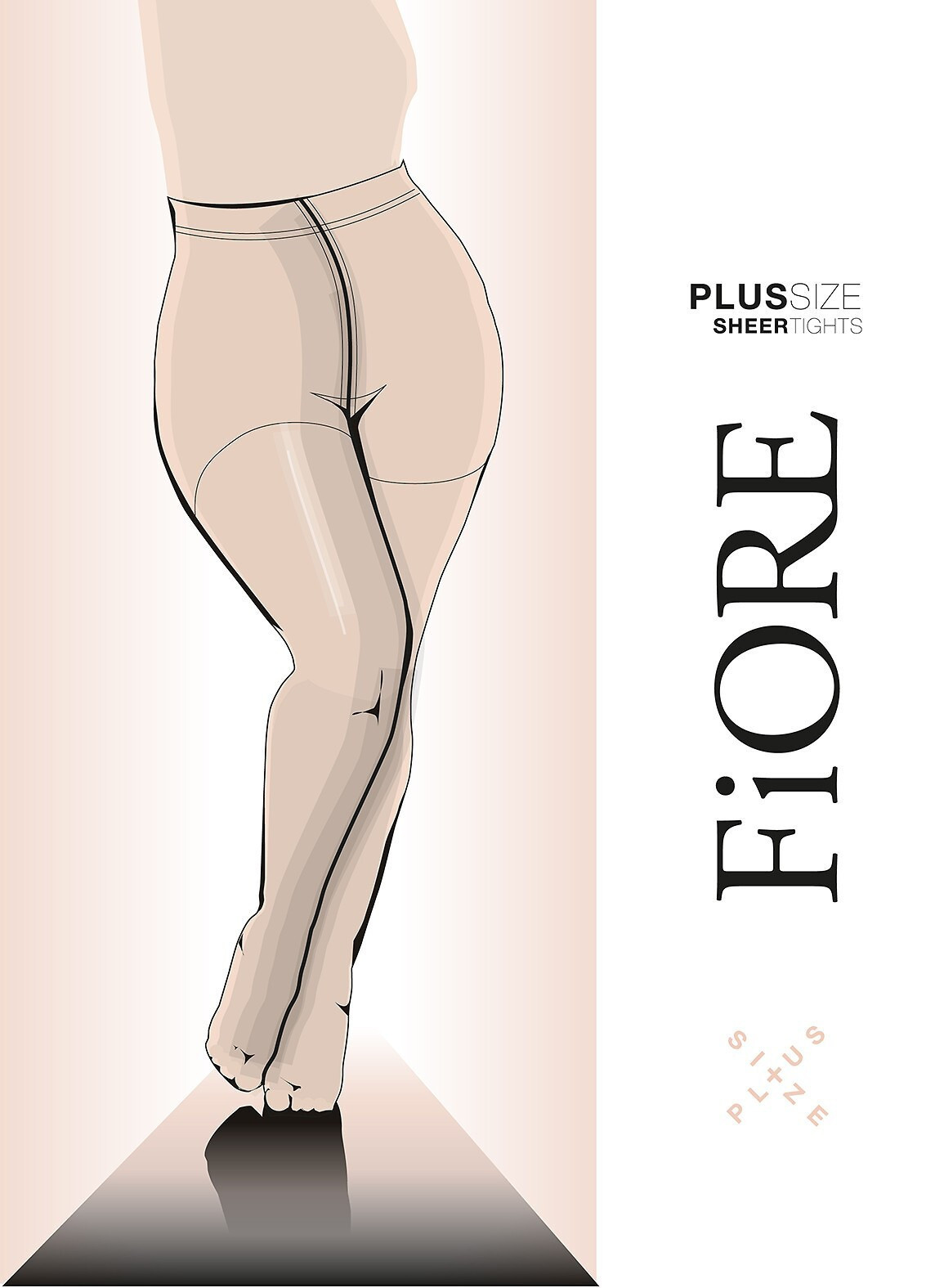 Fiore C 5120 Sheer Plus dámske pančuchy veľkosť 7-XXXL černá 7-3XL