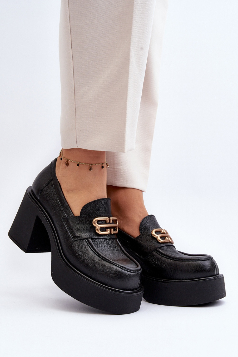 Topánky na polpäte model 192290 Step in style 39