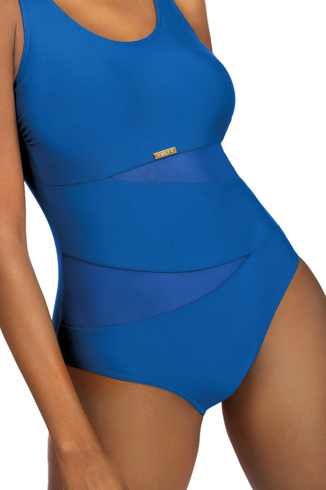 Dámske jednodielne plavky Fashion Sport S36W-30 kr. modrá - SELF L