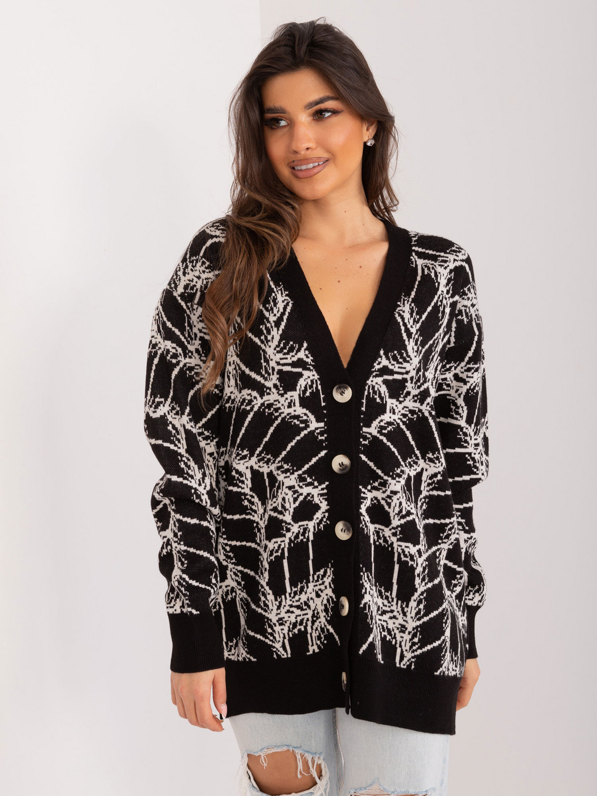 Sveter BA SW 2040.78 čierna jedna velikost