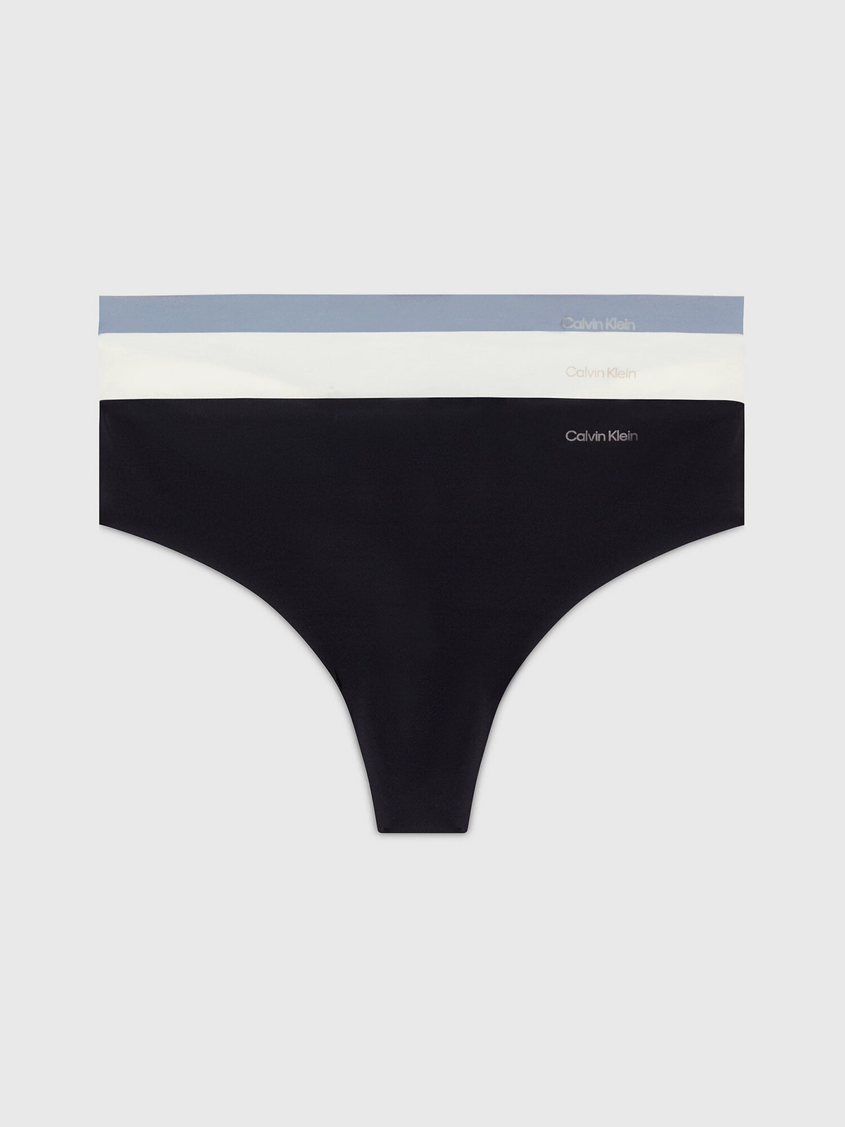 Dámske tangá 3Pack 000QD3558E NP0 Multicolour - Calvin Klein S