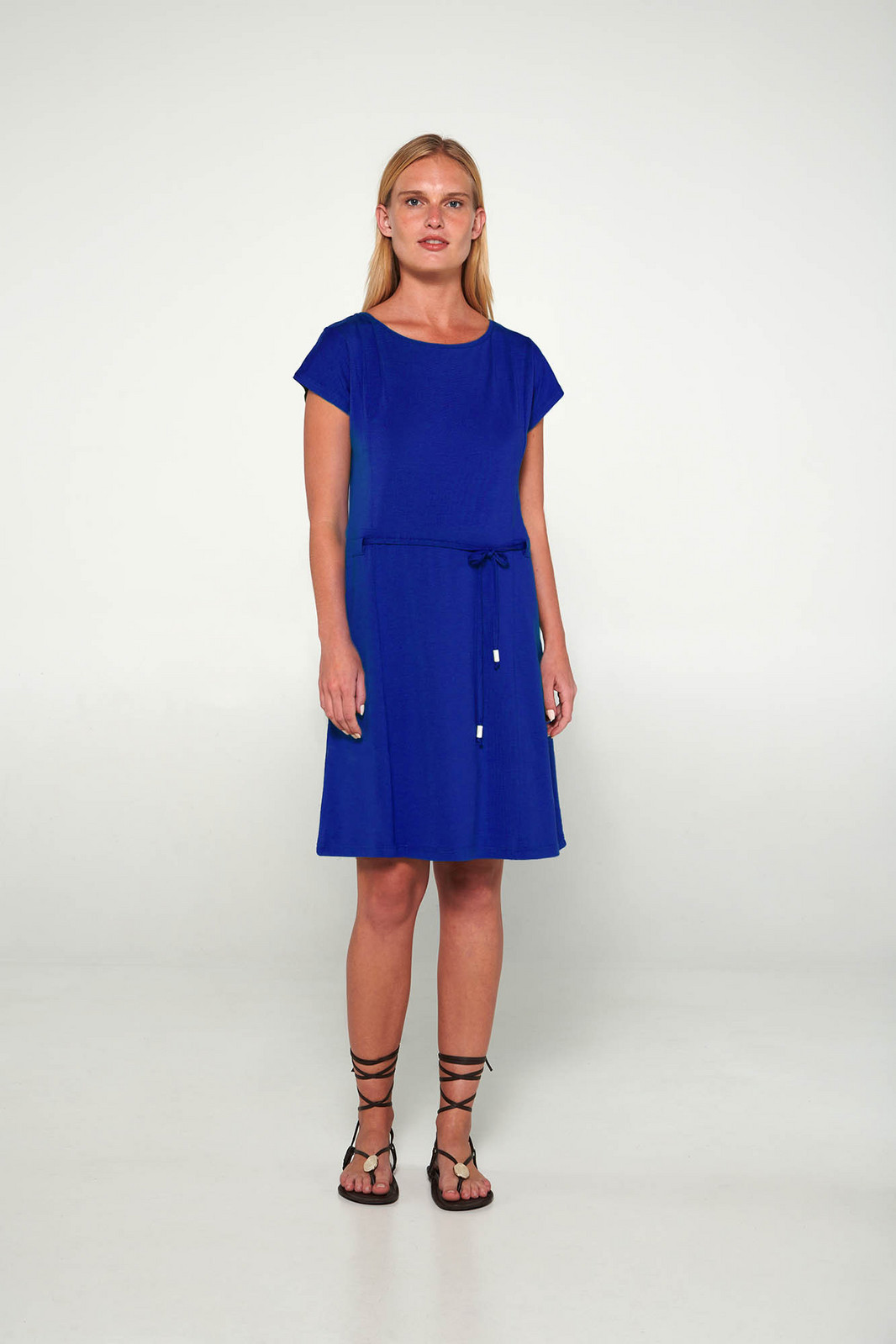 Vamp - Šaty s krátkymi rukávmi 20505 - Vamp blue lapis XXL