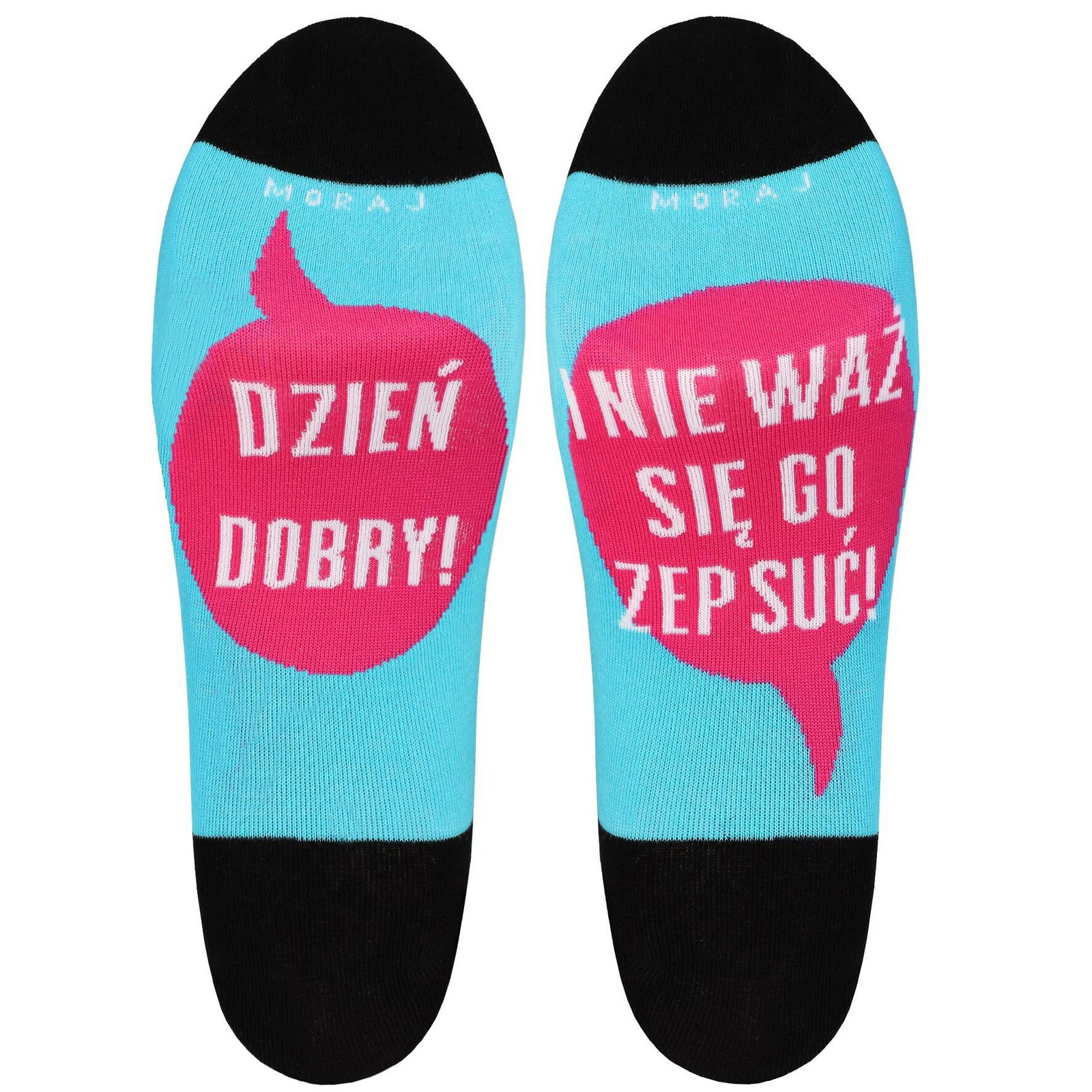 Dámske/dievčenské ponožky Moraj CSD 170-546 S nápisom 35-41 tyrkysová 38-41