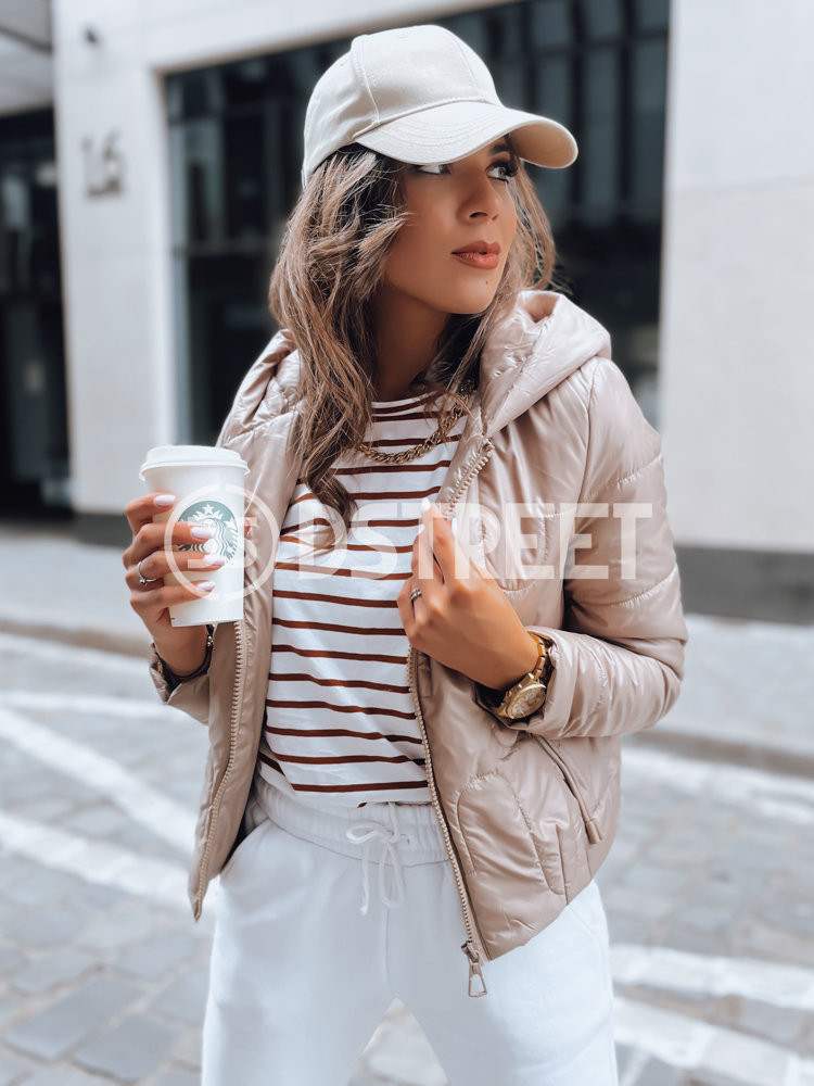 Dámská sportovní prošívaná bunda LILYWOOL camel Dstreet TY3715 L