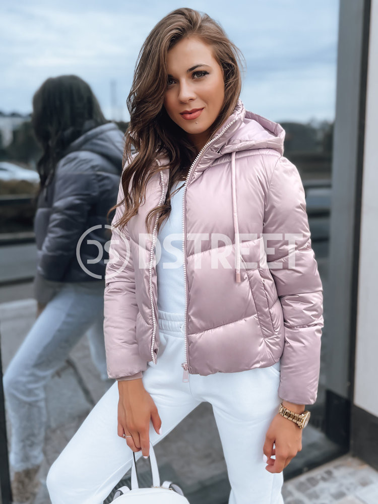 Dámská krátká zimní bunda LOLAROSE růžová Dstreet TY3683 L