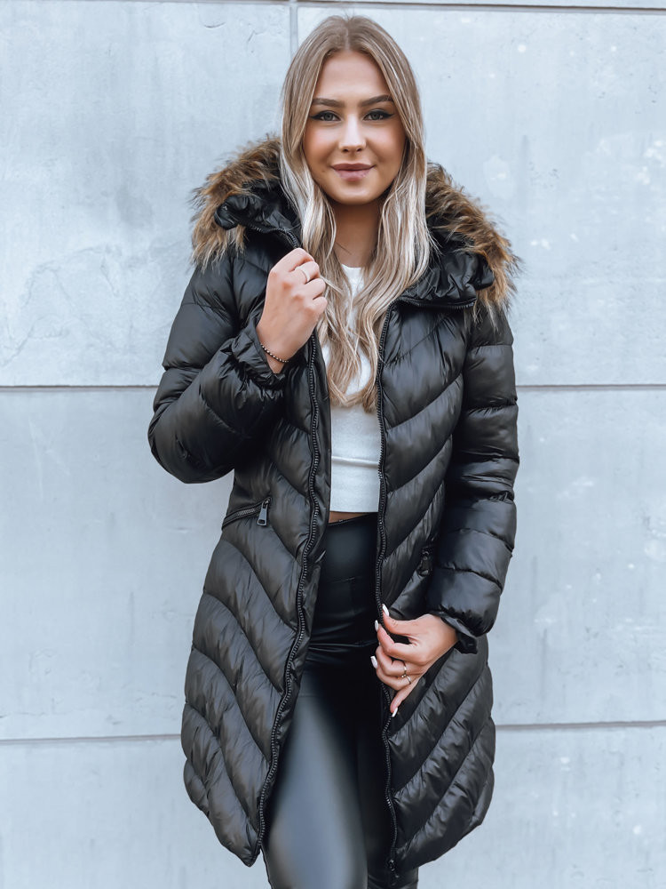 GLAMOUR FUSION dámská zimní bunda černá Dstreet TY3890 S