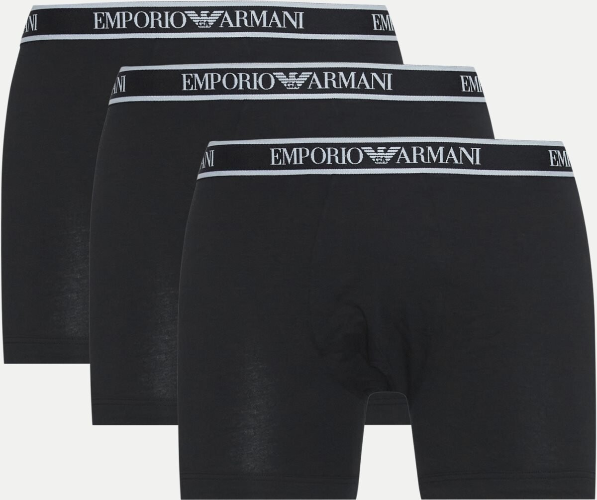 Pánske boxerky 3Pack 111473 4R717 Black - Emporio Armani M