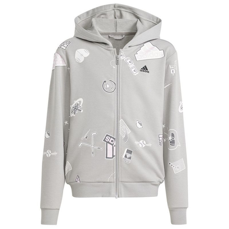 Adidas Biuv Zip Hoodie Jr IS3755 Mikina s kapucňou 128 cm