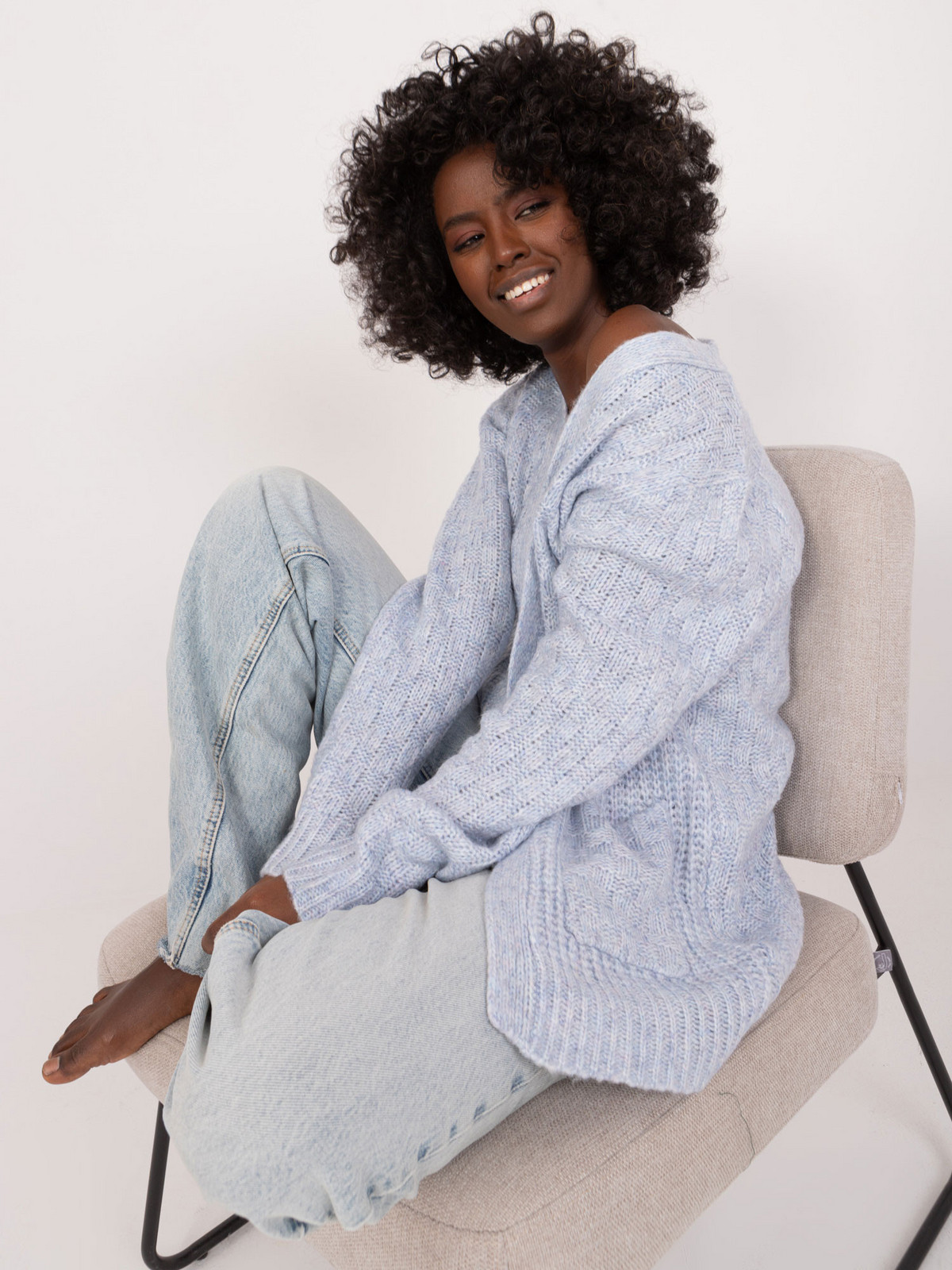 Sveter TW SW 3003.07X svetlo modrá S