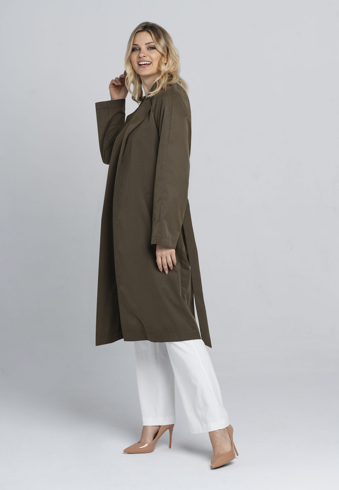 Kabát Kalite Look 915/3 Mocca Olive Green S/M