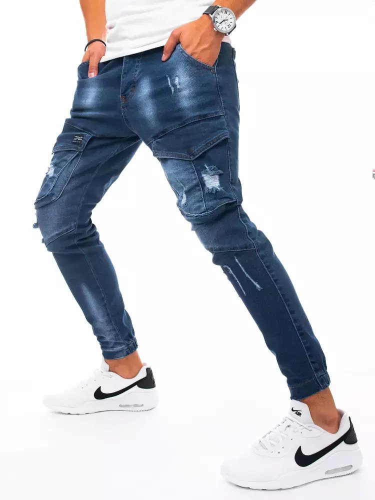 Pánské modré nákladní džíny Dstreet UX3270 s30