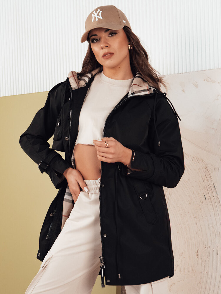 MOZA dámská bunda parka černá Dstreet TY4285 S