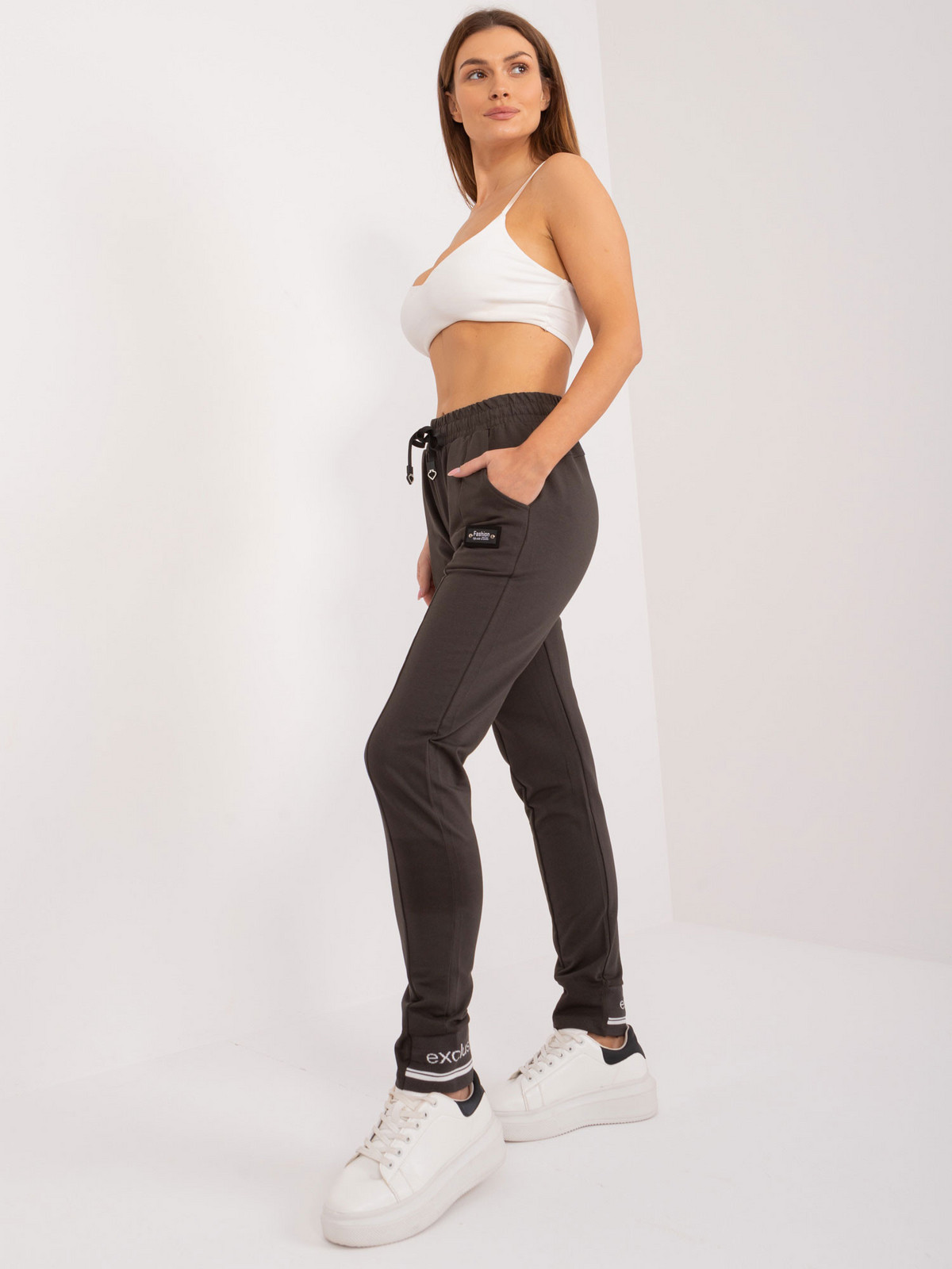 Tepláky RV DR 8242.81 tmavá khaki S