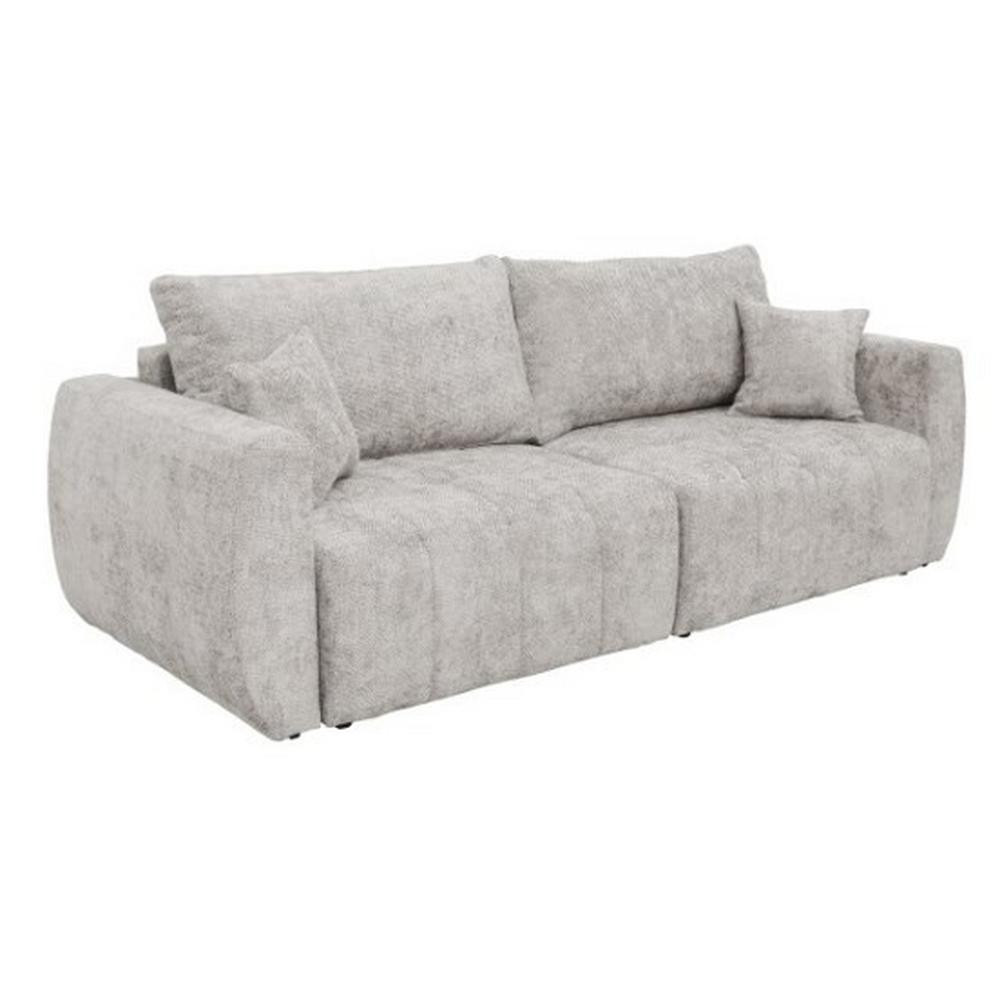 Rozkladacia pohovka BALI, krémová, s úl. priestorom