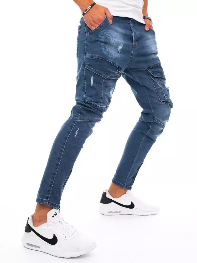 Pánské nákladní džíny modré Dstreet UX3293 s30
