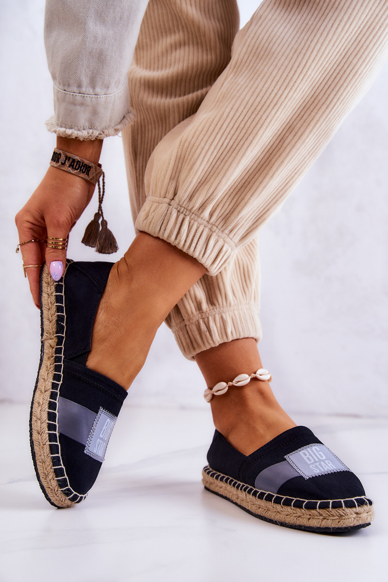 Dámské elegantní espadrilky Big Star - černé 37