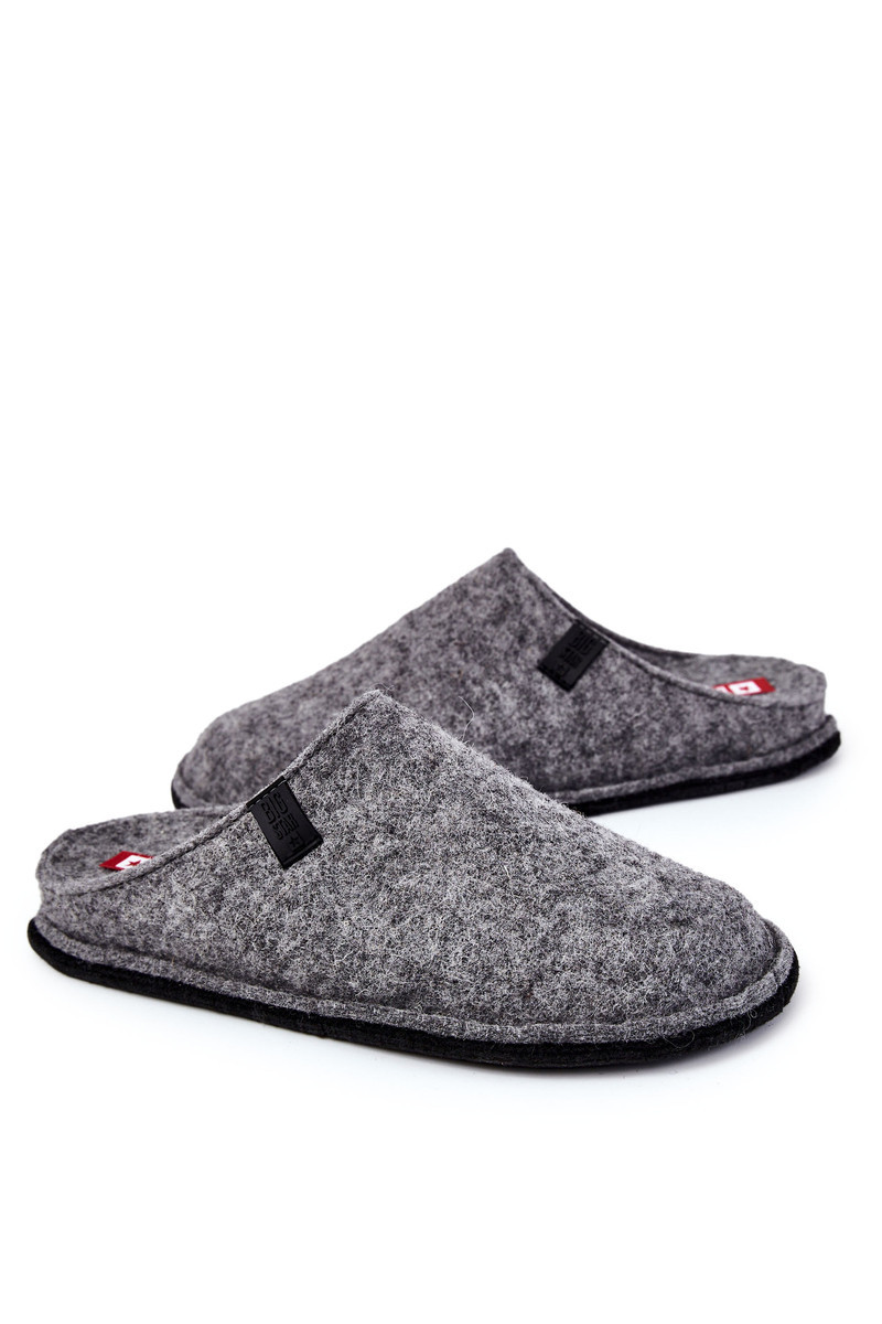 Klasické pánské pantofle Big Star KK176001 šedé 41