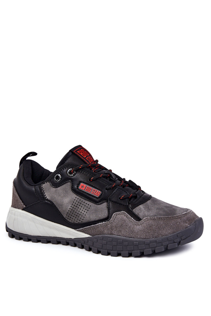 Pánská klasická sportovní obuv Memory Foam Big Star KK174271 šedá 42