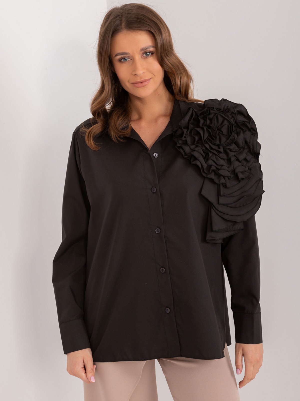 Košeľa LK KS 509612.28 čierna S/M