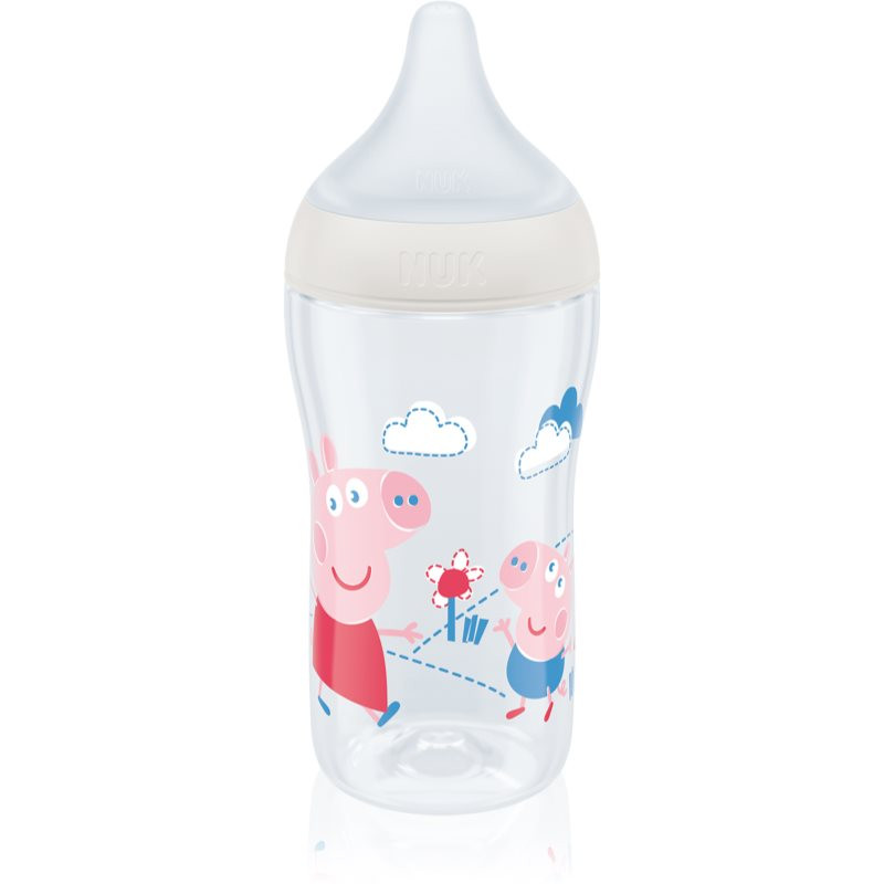 NUK Perfect Match fľaša s kontrolou teploty 3m+ Peppa Pig 260 ml