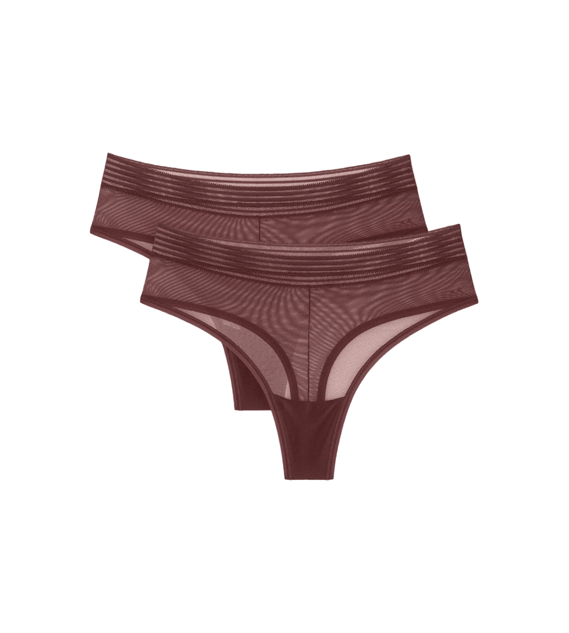 Dámske zvodné nohavičky s vysokým pásom - Decadent Chocolate - Brown 7572 - TRIUMPH BROWN S