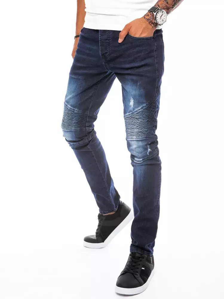 Modré pánské kalhoty Dstreet UX3804 s29
