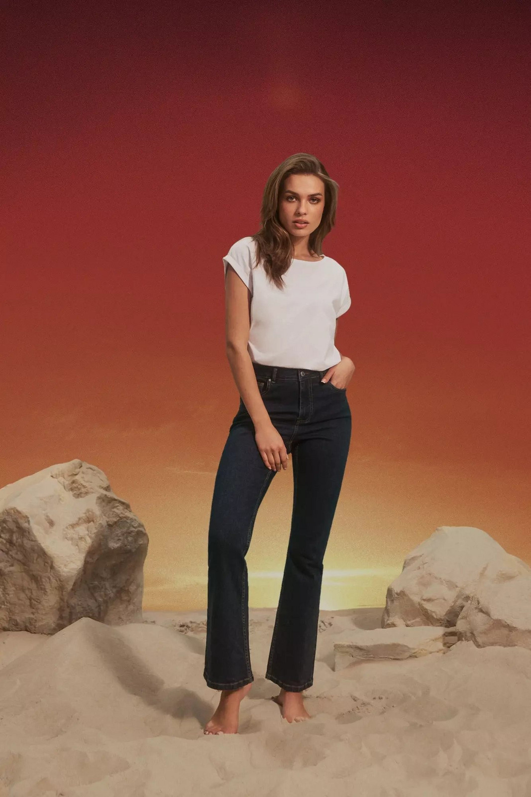 Široké džíny XXL