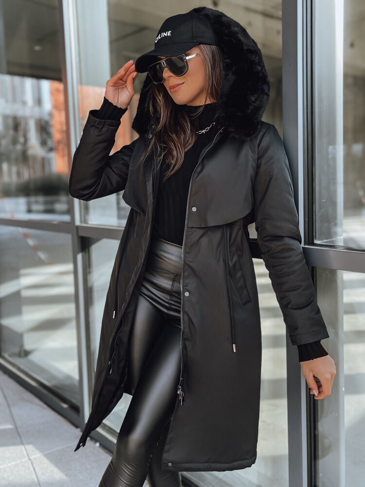 Dámská zimní bunda LUSTER parka černá Dstreet TY3954 S