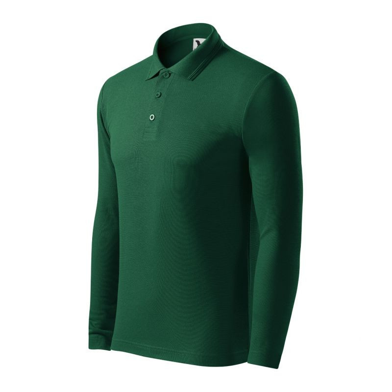 Polokošeľa Malfini Pique Polo LS M MLI-221D3 tmavozelená 3XL