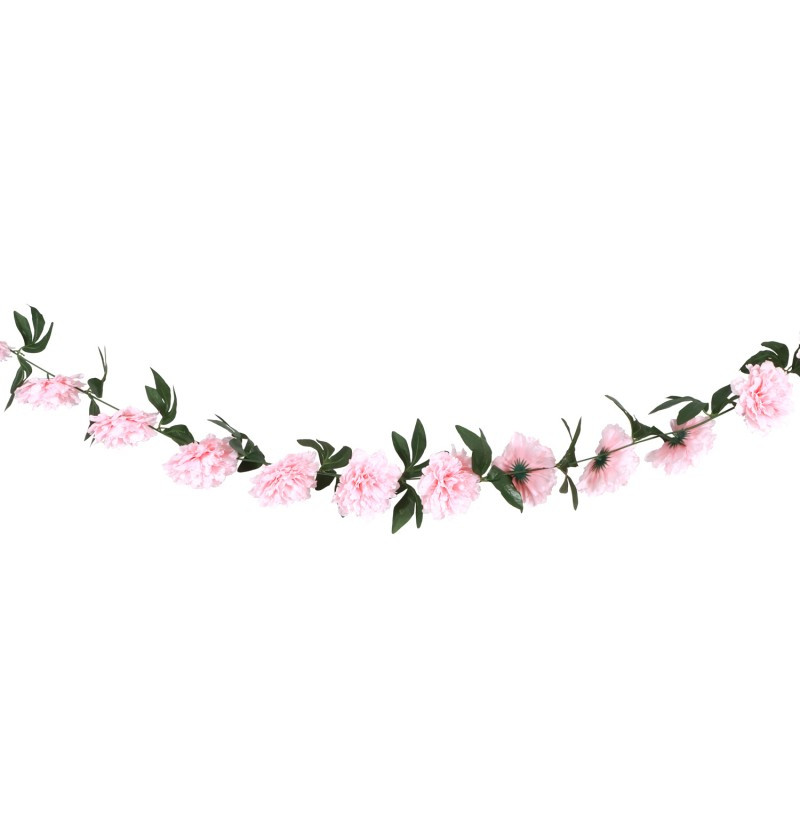 Chaks Dekoratívna girlanda - Pivónia ružová 220 cm