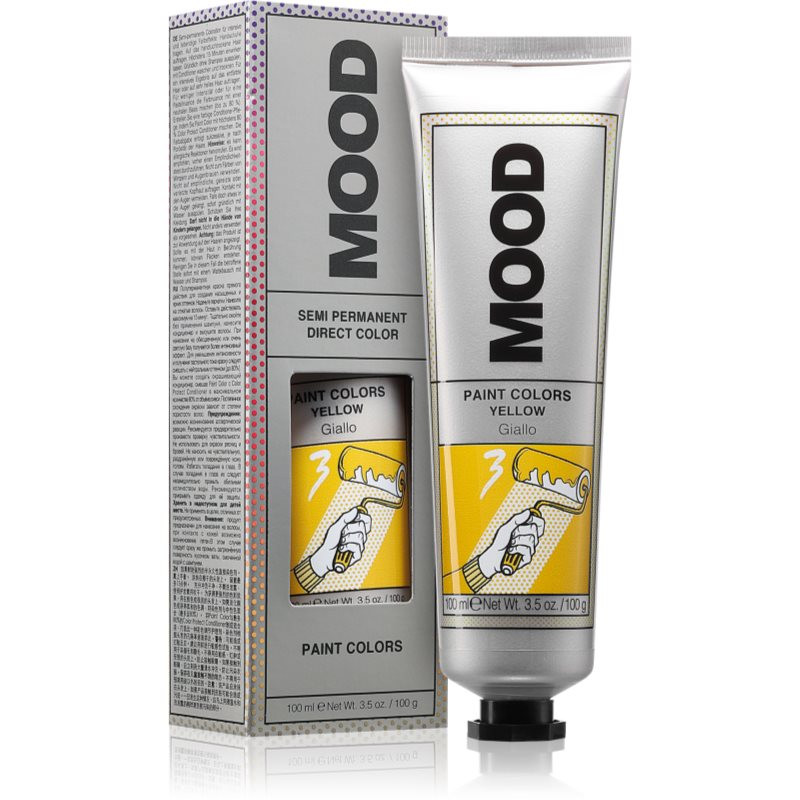 MOOD Paint Colors permanentná farba na vlasy odtieň Yellow 100 ml