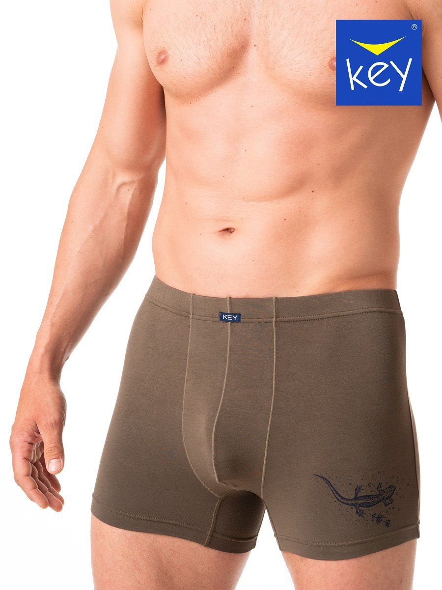 Pánske boxerky Key MXH 633 A24 M-2XL khaki XL