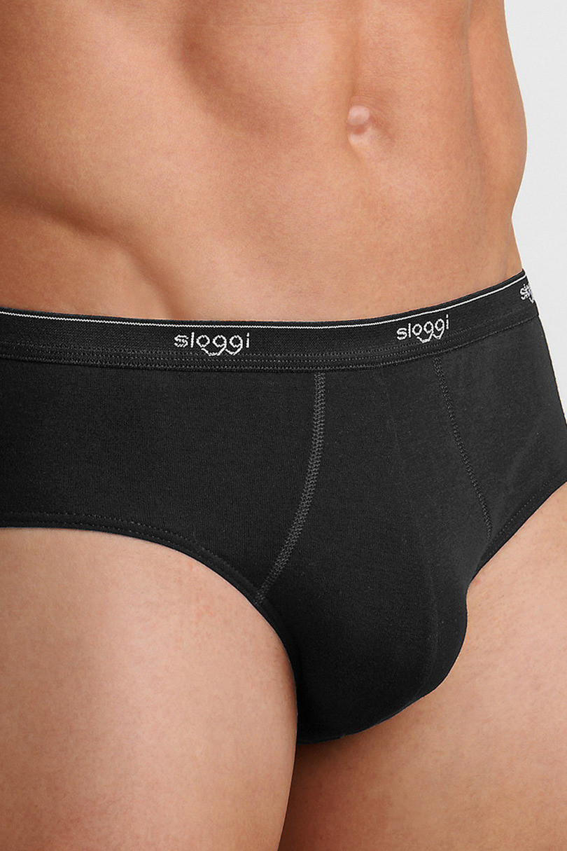 SLIPY SLOGGI MEN BASIC MIDI černá L