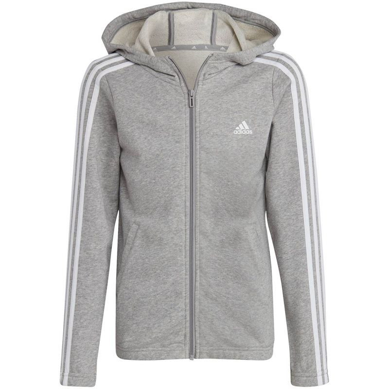 Mikina Adidas Essentials s 3 prúžkami a zipsom Jr IC3635 140CM