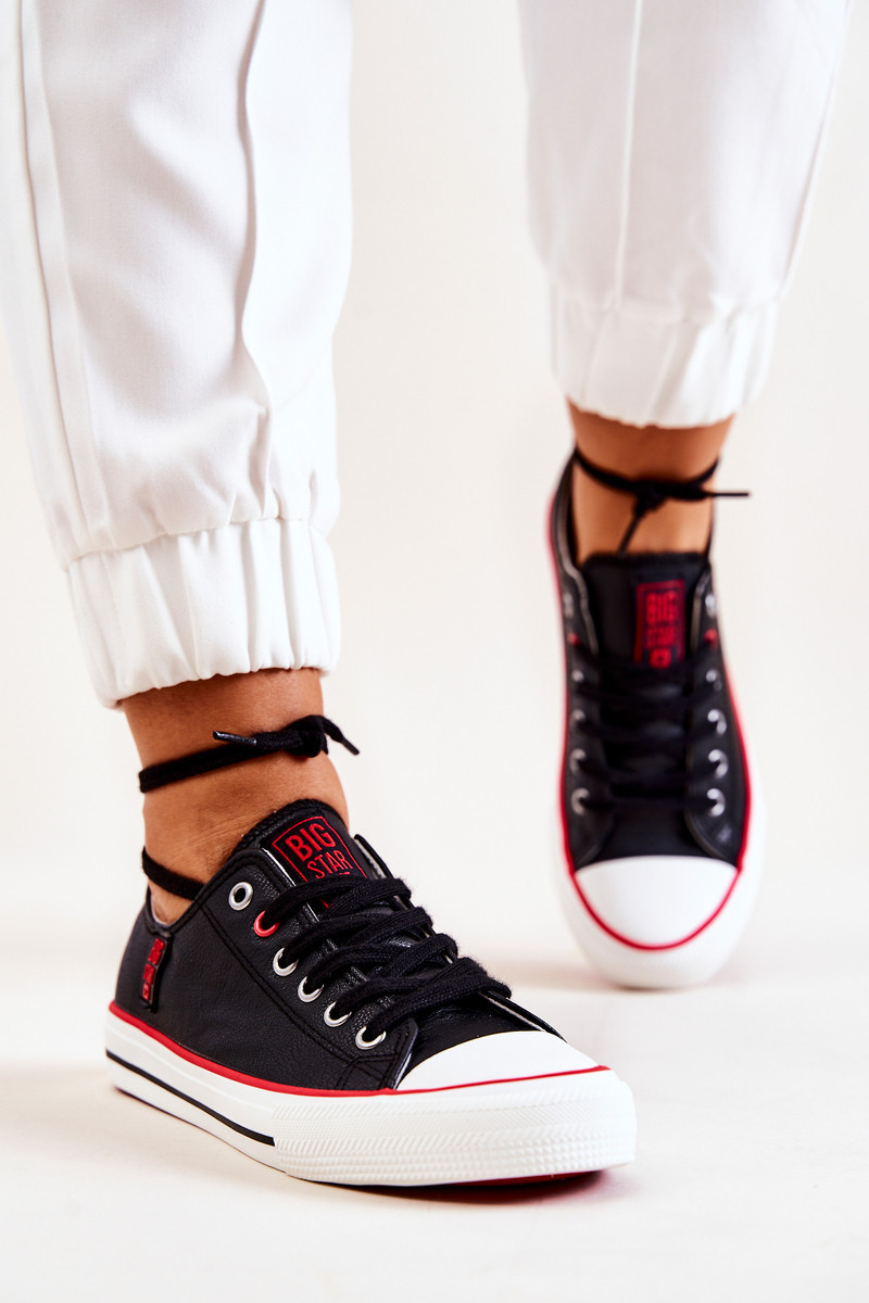 Leather Sneakers BIG STAR JJ274129 Black 38