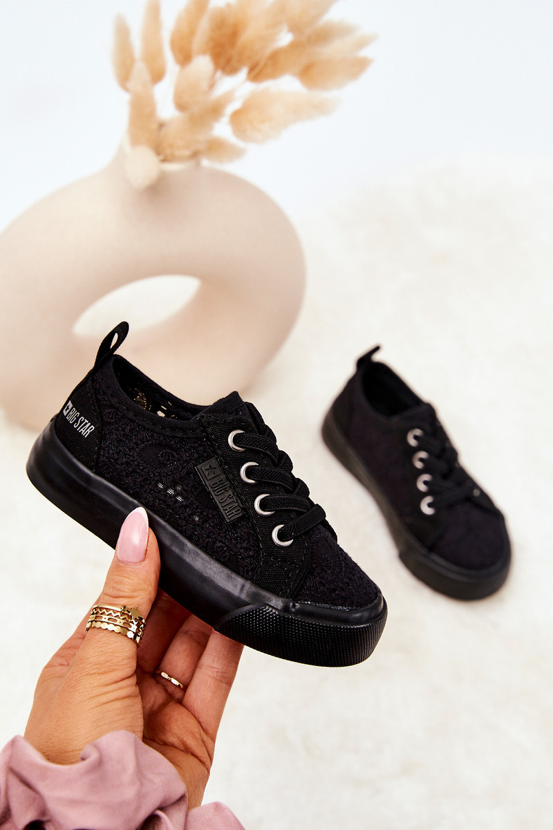 Openwork Sneakers Big Star JJ374133 Black 26