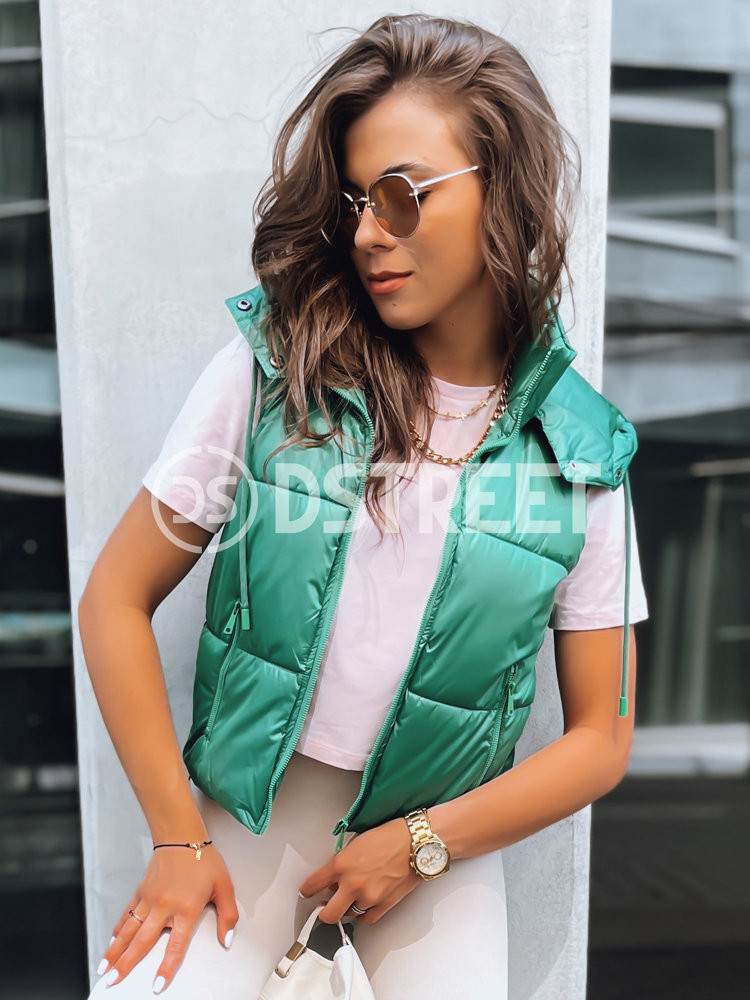 Dámská sportovní vesta OSHE zelená Dstreet TY3702 S