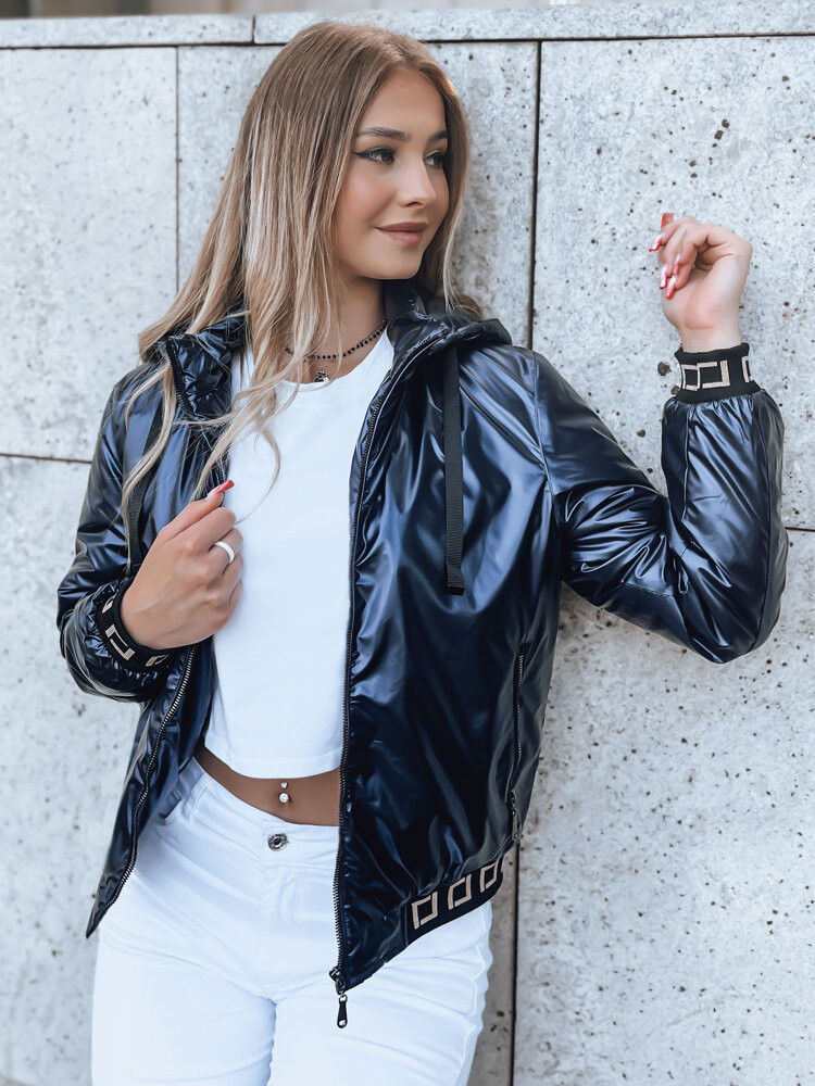Dámská bomber bunda s kapucí DEMETER tmavě modrá Dstreet TY3789 S