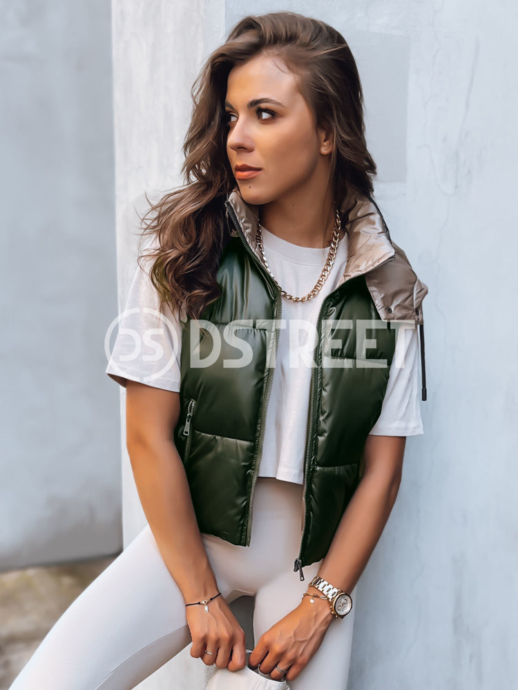 Dámská sportovní vesta OSHE zelená Dstreet TY3704 S