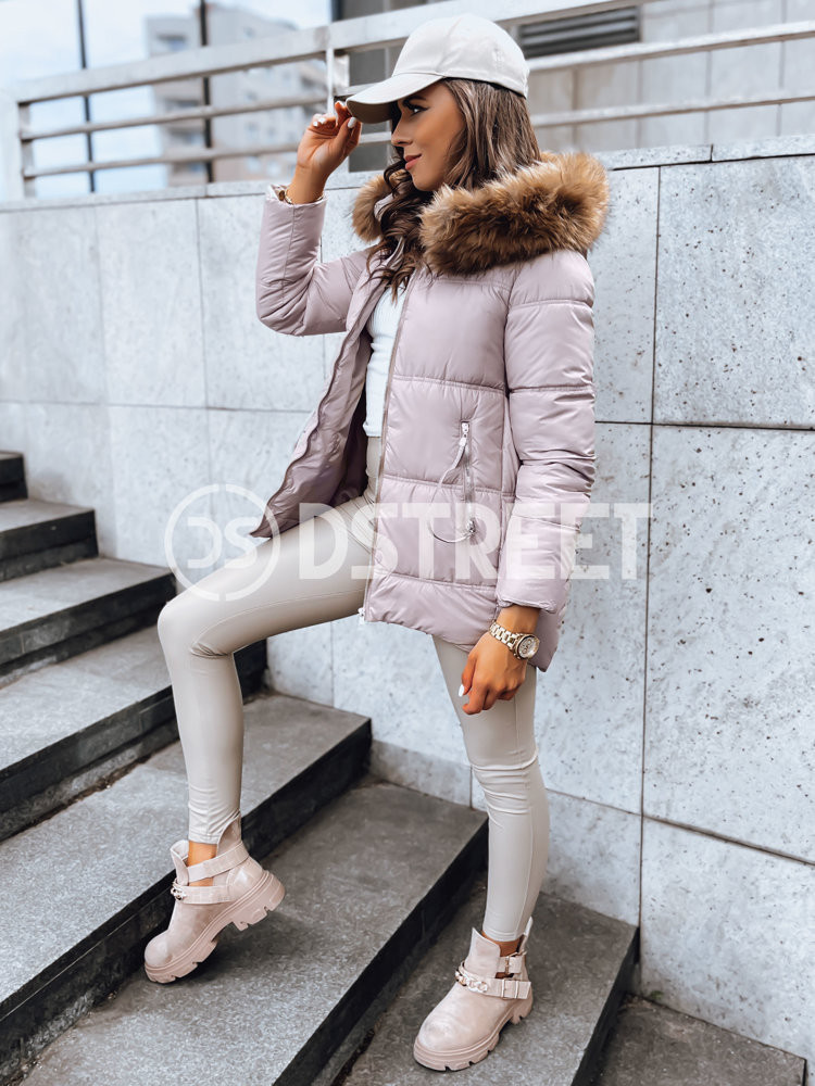 Dámská prošívaná zimní bunda AMBER DAWN béžová Dstreet TY3809 L