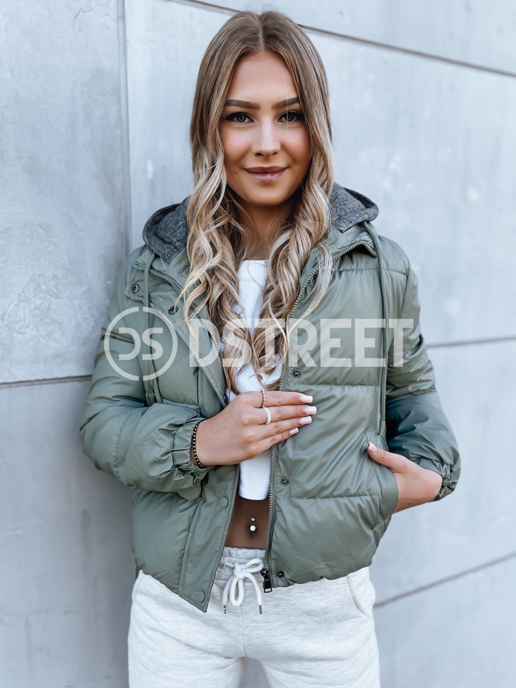 KHALEESI dámská prošívaná bunda zelená Dstreet TY3876 M