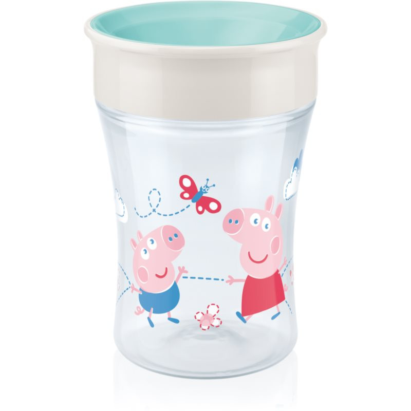 NUK Magic Cup hrnček s viečkom 8m+ Peppa Pig 230 ml