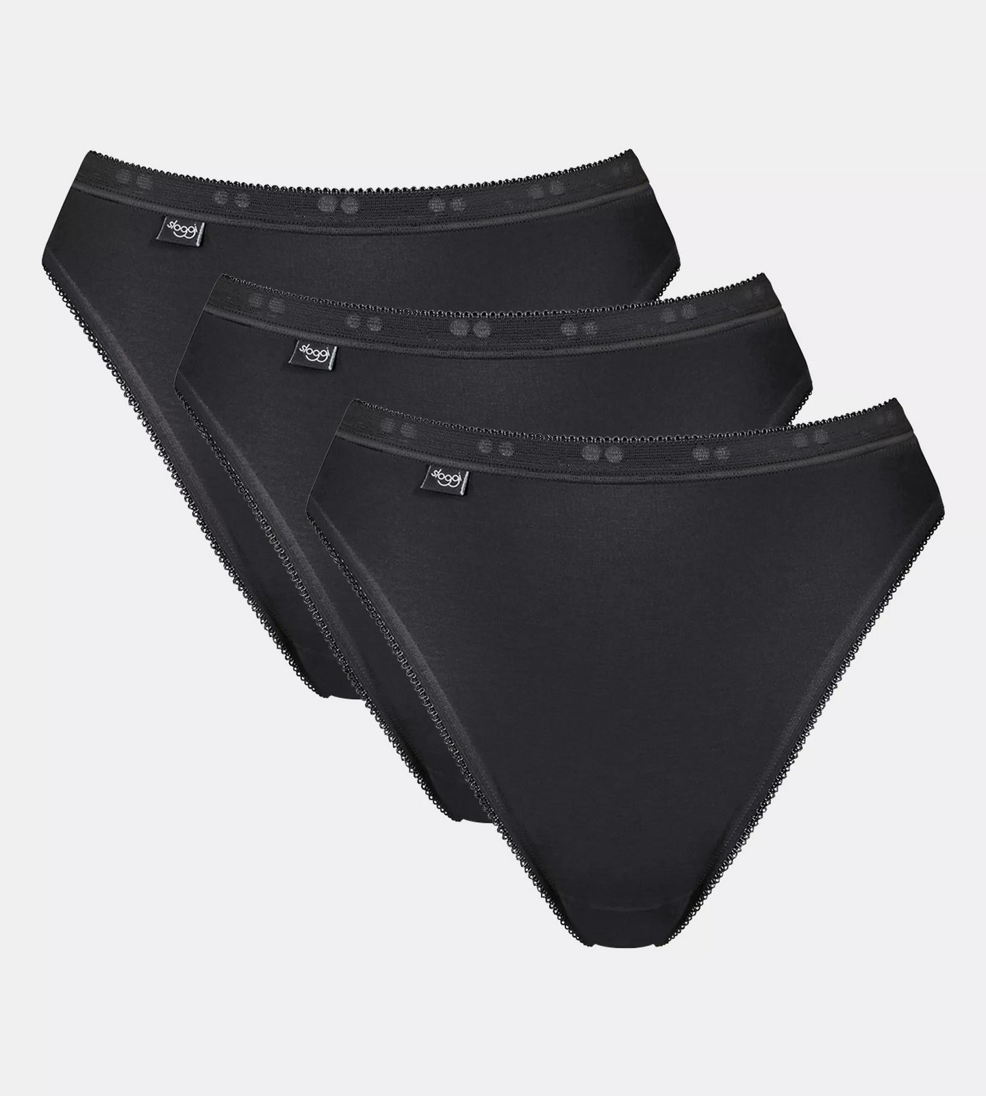 Dámske nohavičky Basic+ Tai 3P - BLACK - čierne 0004 - SLOGGI BLACK 44