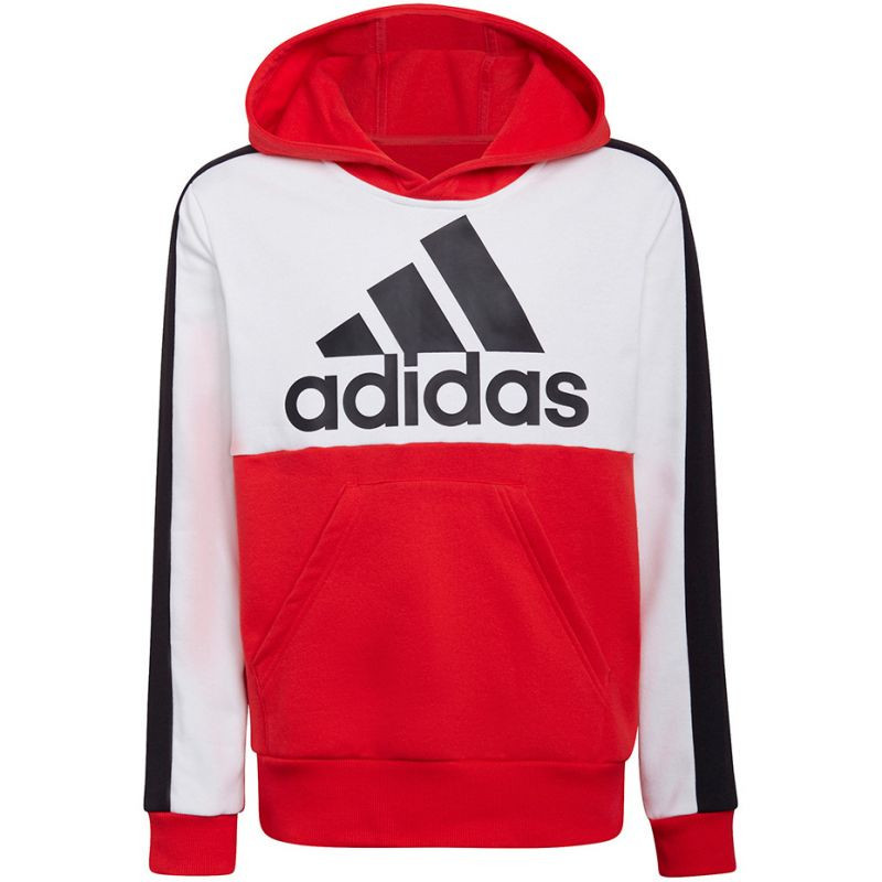 Mikina adidas Colorblock Fleece Hoodie Jr HC5657 116CM