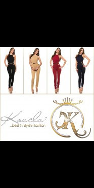 Sexy KouCla Neck jumpsuit + sexy insight, skinny BEIGE S