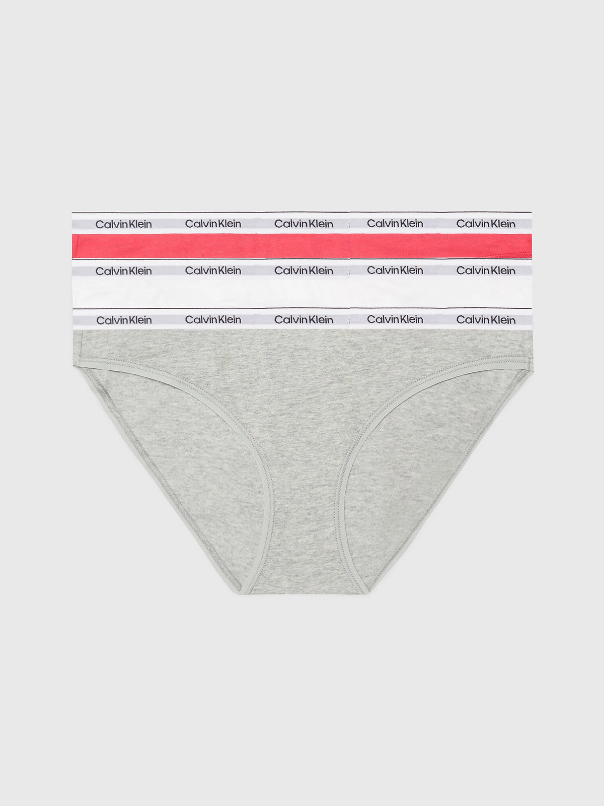 Dámske nohavičky 3Pack 000QD5207E NP4 Multicolour - Calvin Klein S