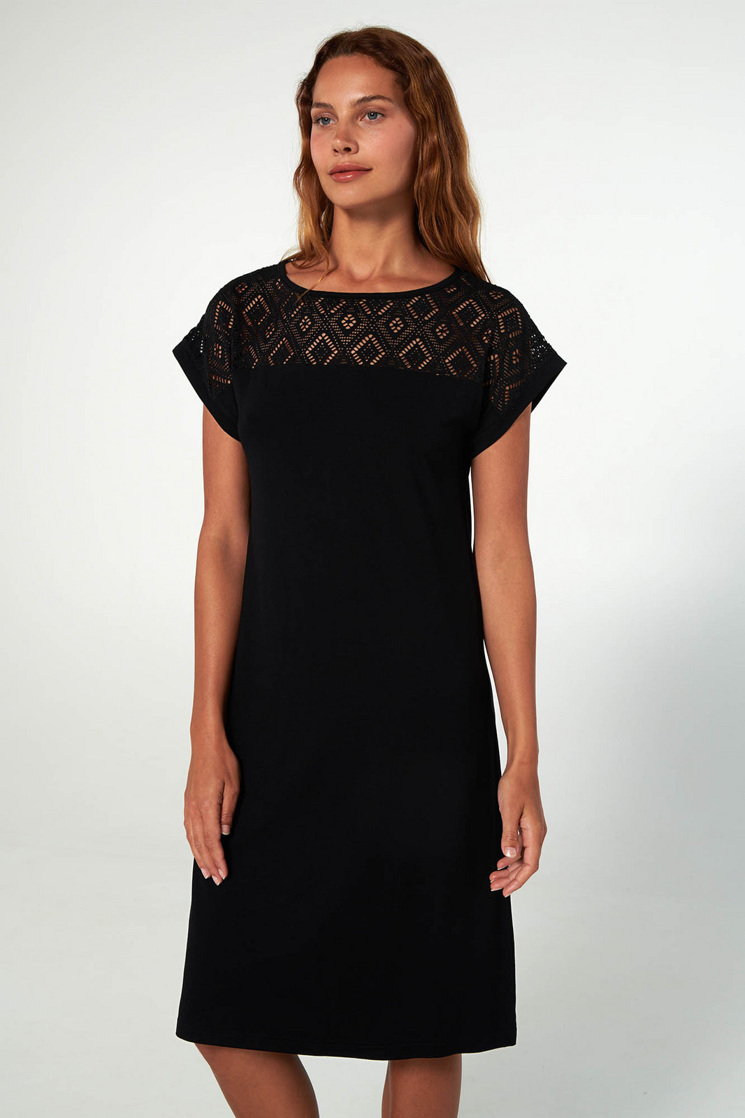 Vamp - Šaty s krátkymi rukávmi 20514 - Vamp black S
