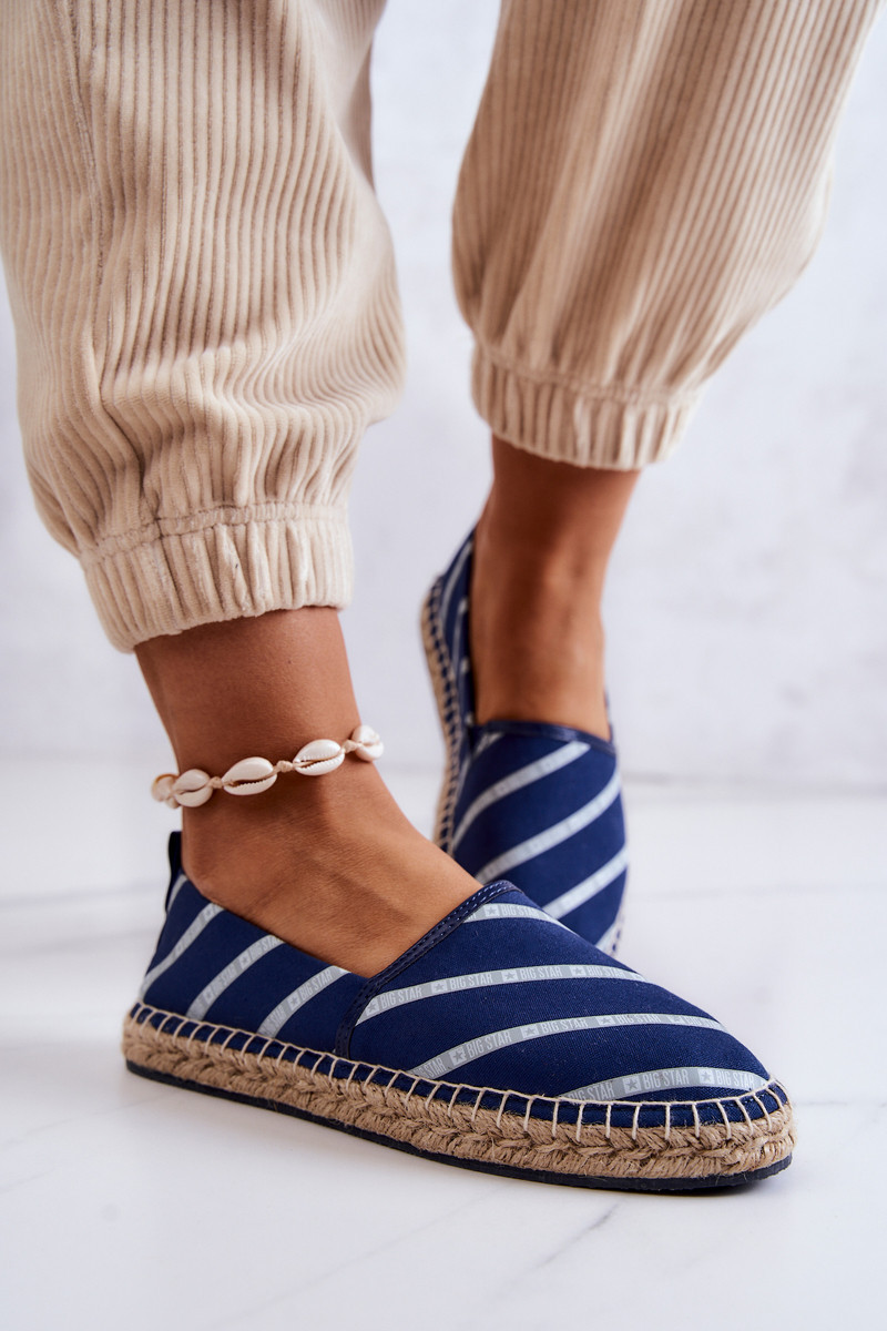 Dámské klasické espadrilky Big Star - tmavě modré 38