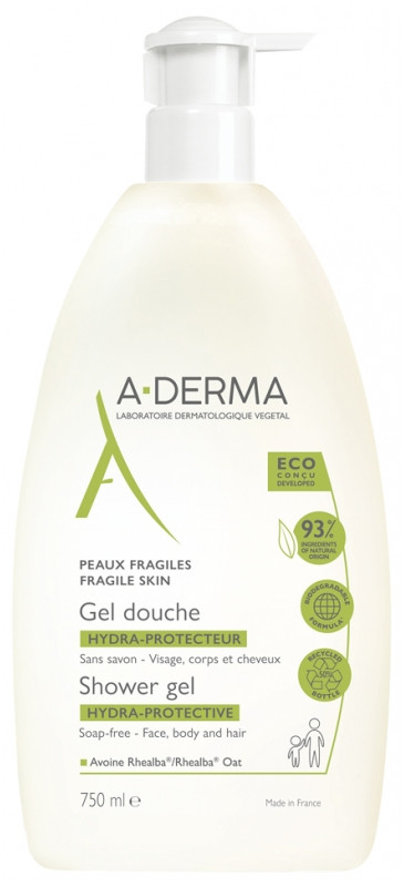 A-DERMA Hydratačný sprchový gél (Hydra-Protective Shower Gél) 750 ml